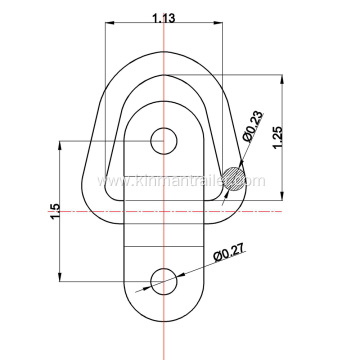 Surface Mounted Rope Rings For UTV Trailer